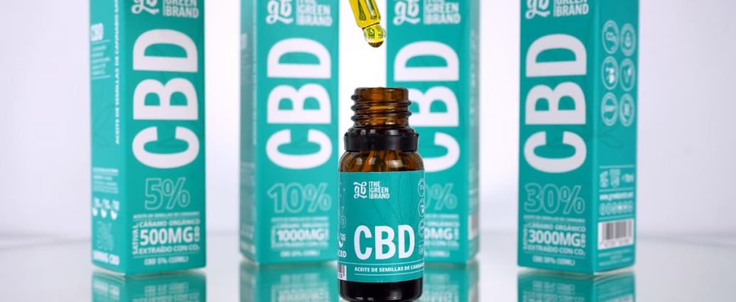 Organic CBD oil from The Green Brand with various concentrations for wellness.